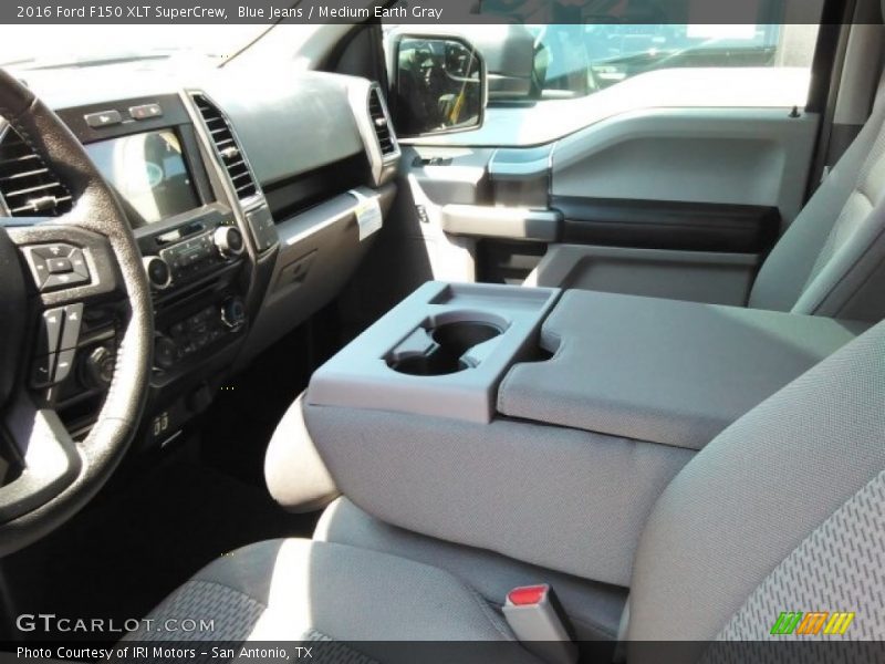 Blue Jeans / Medium Earth Gray 2016 Ford F150 XLT SuperCrew
