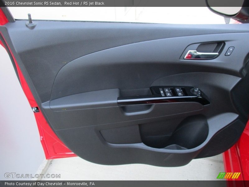 Red Hot / RS Jet Black 2016 Chevrolet Sonic RS Sedan