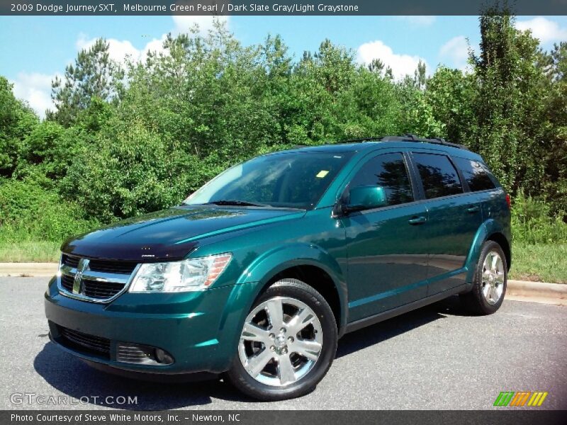 Melbourne Green Pearl / Dark Slate Gray/Light Graystone 2009 Dodge Journey SXT