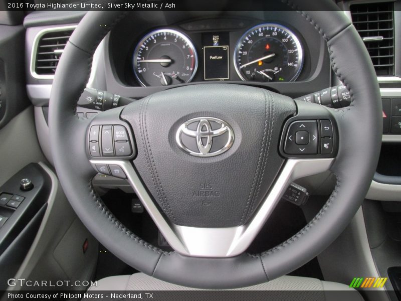 Silver Sky Metallic / Ash 2016 Toyota Highlander Limited