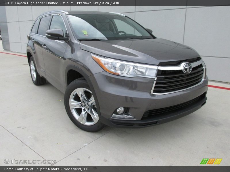 Predawn Gray Mica / Ash 2016 Toyota Highlander Limited Platinum