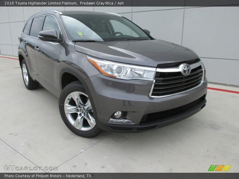 Predawn Gray Mica / Ash 2016 Toyota Highlander Limited Platinum