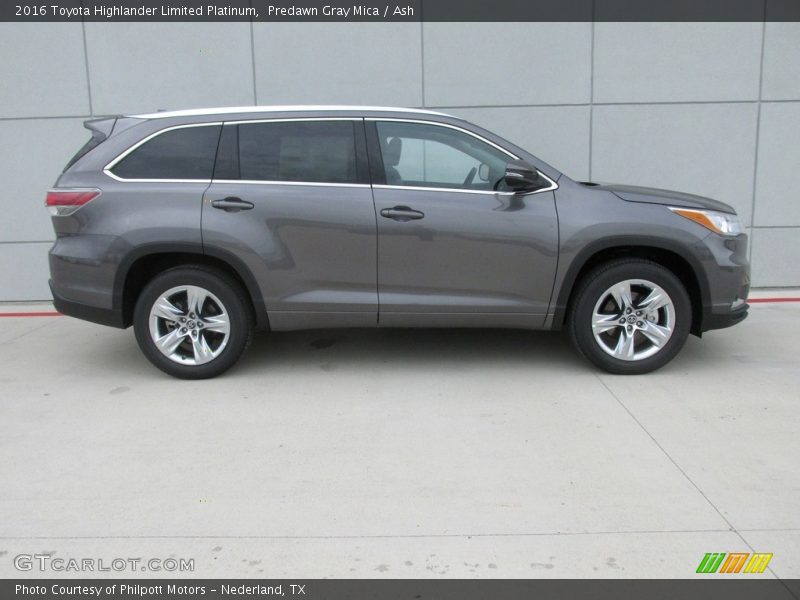 Predawn Gray Mica / Ash 2016 Toyota Highlander Limited Platinum