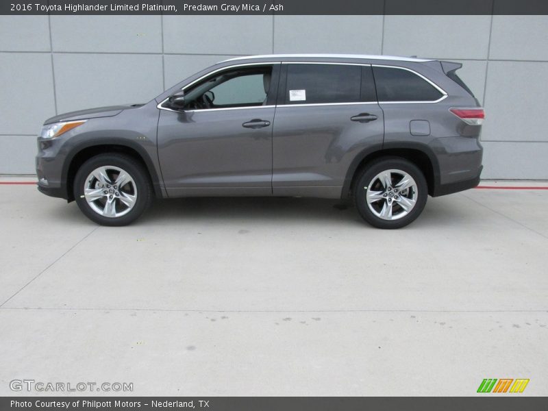 Predawn Gray Mica / Ash 2016 Toyota Highlander Limited Platinum