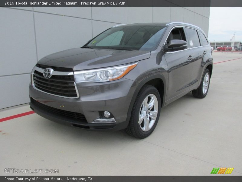 Predawn Gray Mica / Ash 2016 Toyota Highlander Limited Platinum