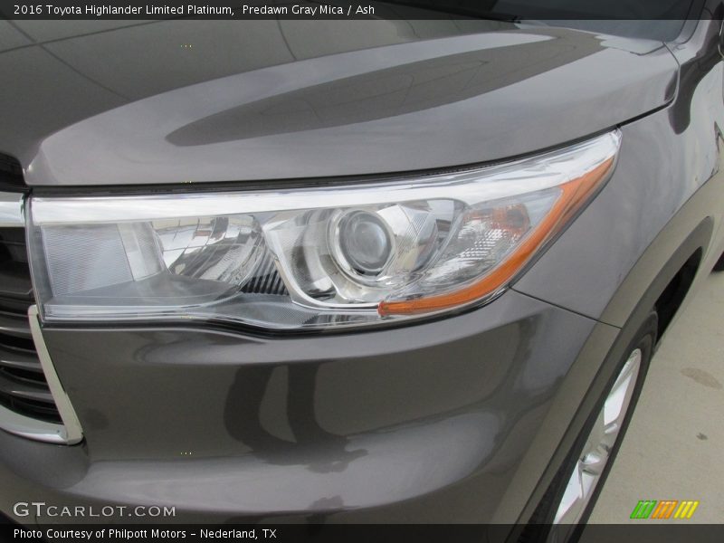 Predawn Gray Mica / Ash 2016 Toyota Highlander Limited Platinum