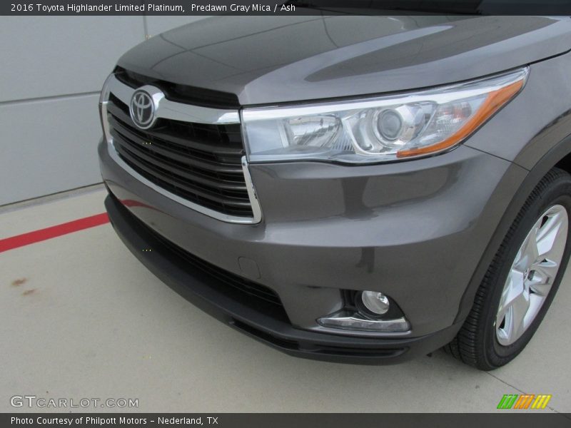 Predawn Gray Mica / Ash 2016 Toyota Highlander Limited Platinum