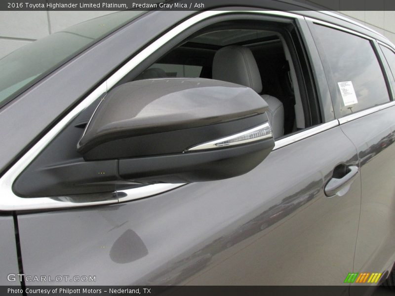 Predawn Gray Mica / Ash 2016 Toyota Highlander Limited Platinum