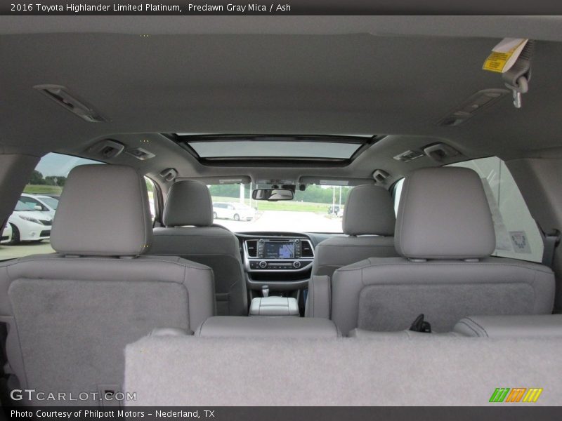 Predawn Gray Mica / Ash 2016 Toyota Highlander Limited Platinum