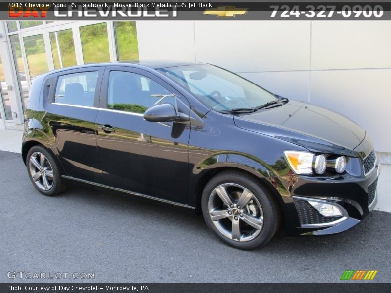 Mosaic Black Metallic / RS Jet Black 2016 Chevrolet Sonic RS Hatchback