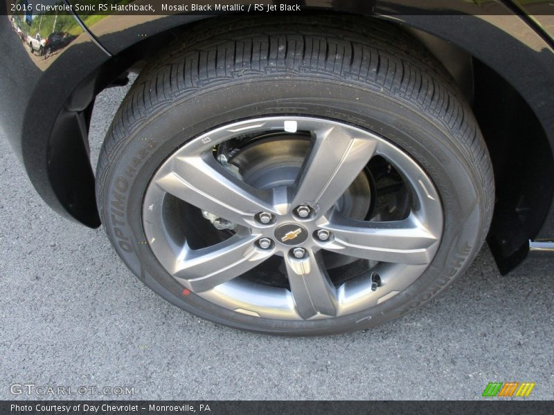 Mosaic Black Metallic / RS Jet Black 2016 Chevrolet Sonic RS Hatchback