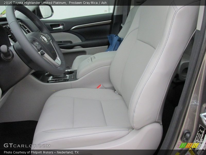 Predawn Gray Mica / Ash 2016 Toyota Highlander Limited Platinum
