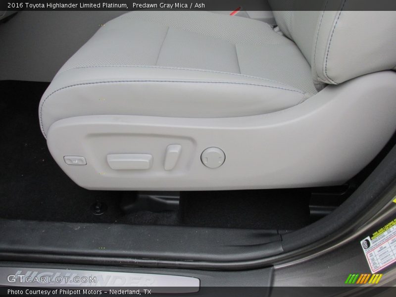 Predawn Gray Mica / Ash 2016 Toyota Highlander Limited Platinum