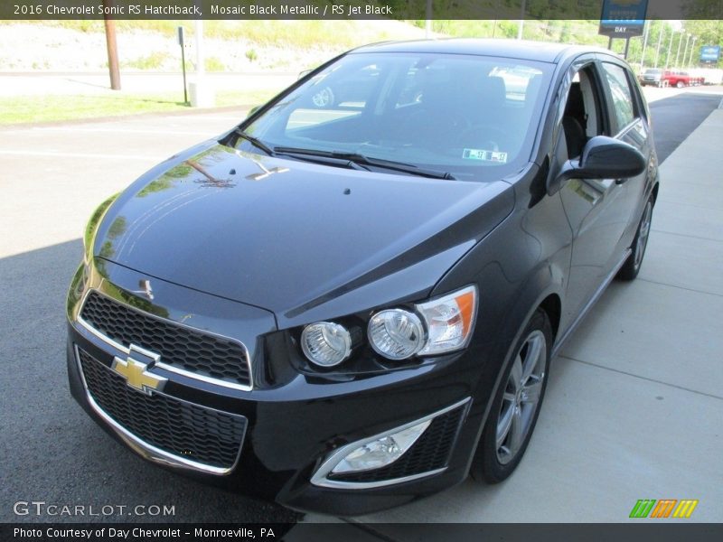 Mosaic Black Metallic / RS Jet Black 2016 Chevrolet Sonic RS Hatchback