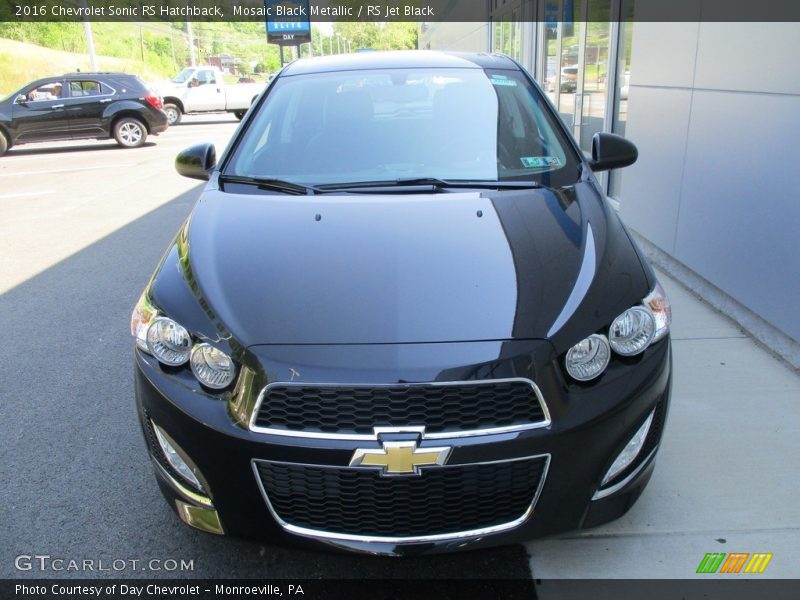Mosaic Black Metallic / RS Jet Black 2016 Chevrolet Sonic RS Hatchback
