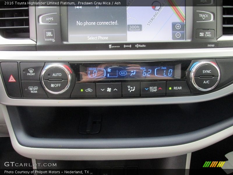 Predawn Gray Mica / Ash 2016 Toyota Highlander Limited Platinum