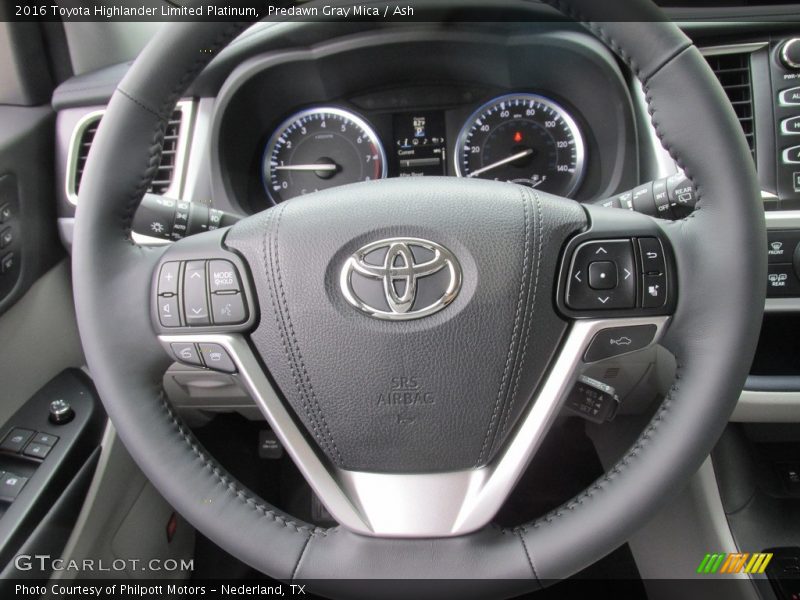 Predawn Gray Mica / Ash 2016 Toyota Highlander Limited Platinum