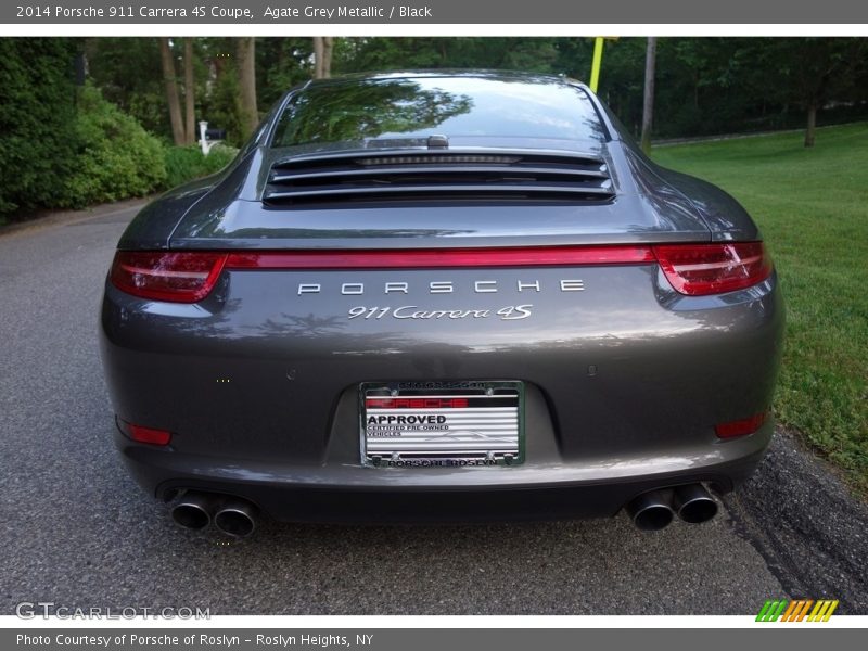 Agate Grey Metallic / Black 2014 Porsche 911 Carrera 4S Coupe