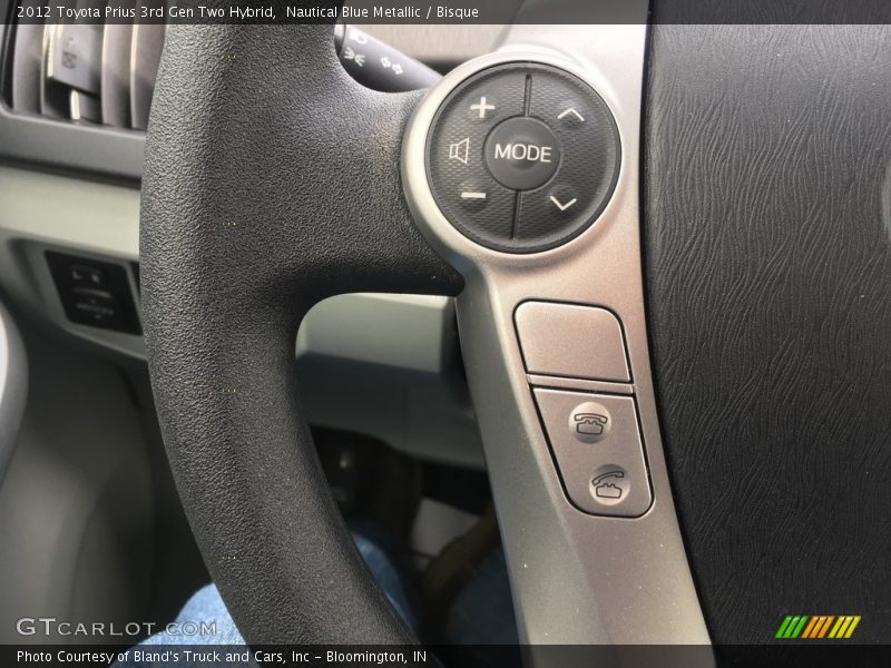 Nautical Blue Metallic / Bisque 2012 Toyota Prius 3rd Gen Two Hybrid