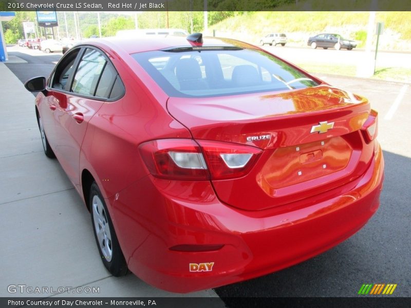 Red Hot / Jet Black 2016 Chevrolet Cruze LS Sedan