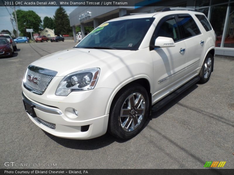 White Diamond Tintcoat / Light Titanium 2011 GMC Acadia Denali AWD