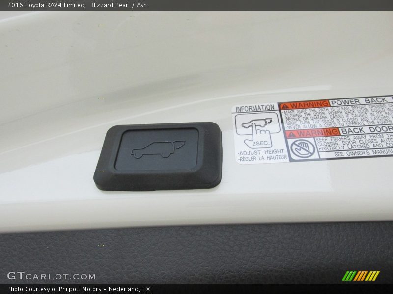 Blizzard Pearl / Ash 2016 Toyota RAV4 Limited