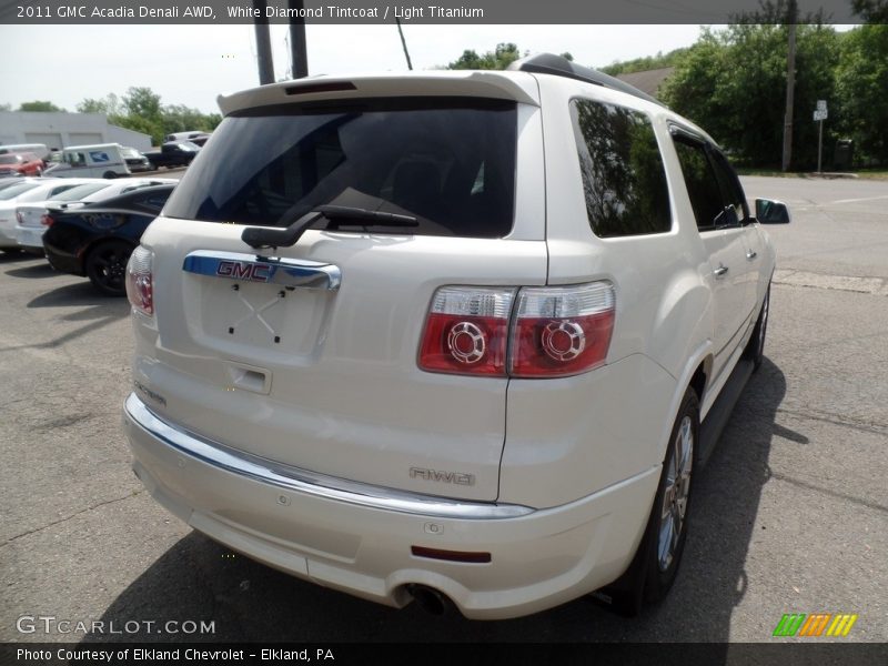 White Diamond Tintcoat / Light Titanium 2011 GMC Acadia Denali AWD