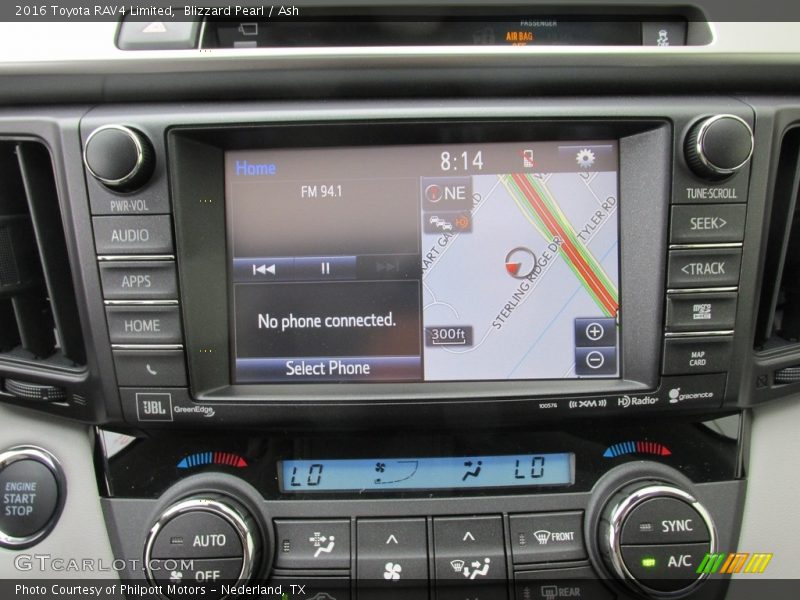 Blizzard Pearl / Ash 2016 Toyota RAV4 Limited