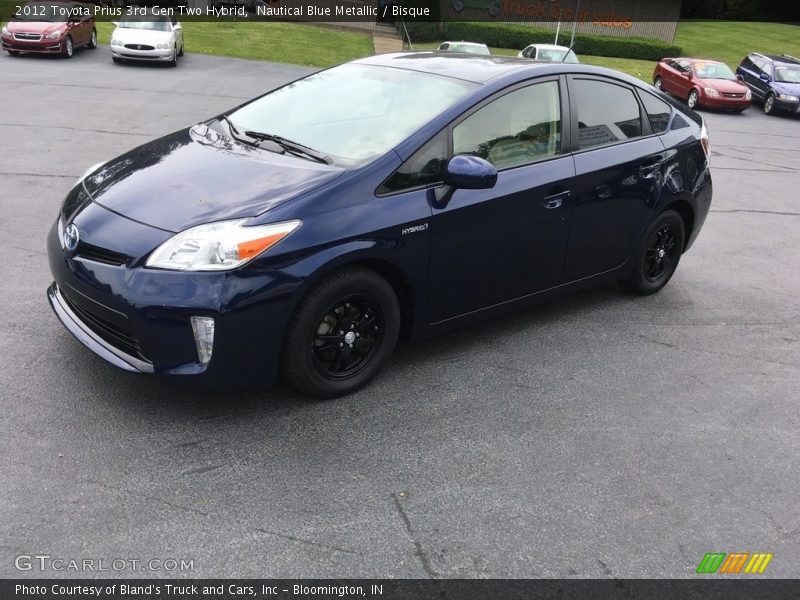 Nautical Blue Metallic / Bisque 2012 Toyota Prius 3rd Gen Two Hybrid