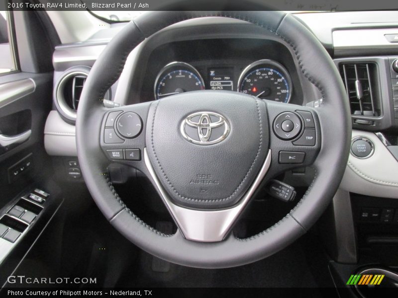 Blizzard Pearl / Ash 2016 Toyota RAV4 Limited