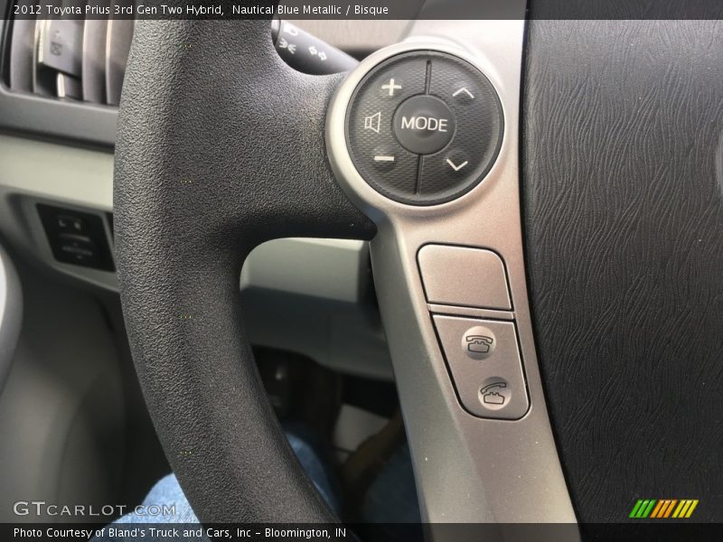 Nautical Blue Metallic / Bisque 2012 Toyota Prius 3rd Gen Two Hybrid