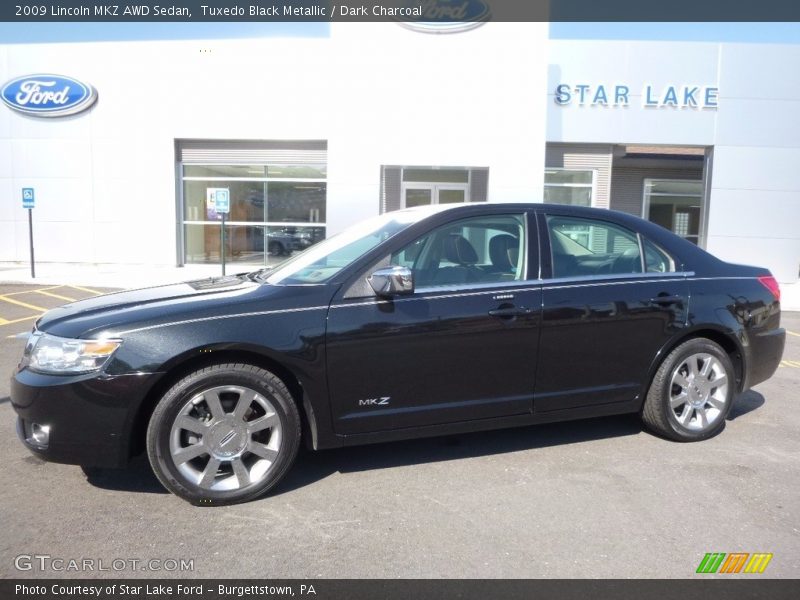Tuxedo Black Metallic / Dark Charcoal 2009 Lincoln MKZ AWD Sedan