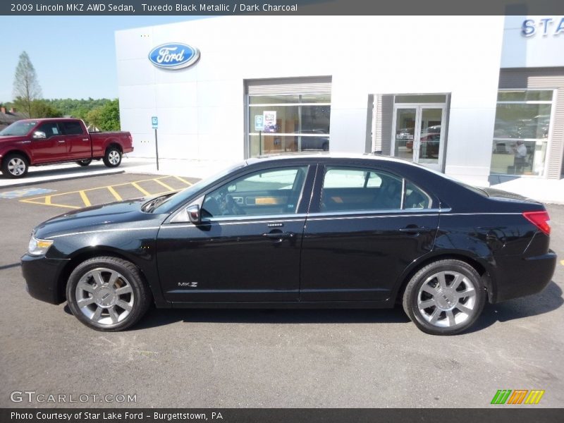 Tuxedo Black Metallic / Dark Charcoal 2009 Lincoln MKZ AWD Sedan