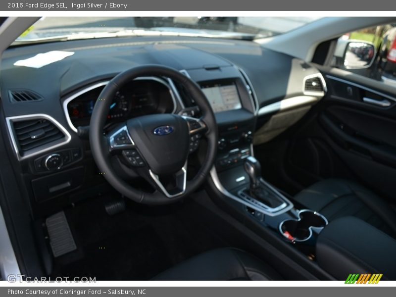 Ingot Silver / Ebony 2016 Ford Edge SEL