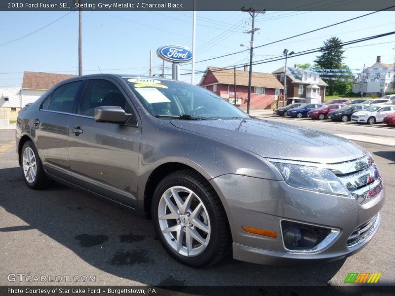 Sterling Grey Metallic / Charcoal Black 2010 Ford Fusion SEL