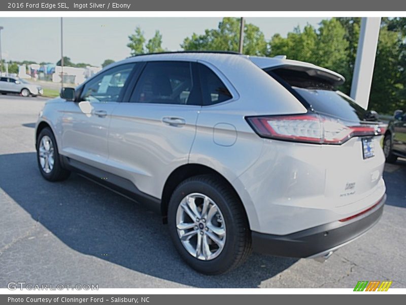 Ingot Silver / Ebony 2016 Ford Edge SEL