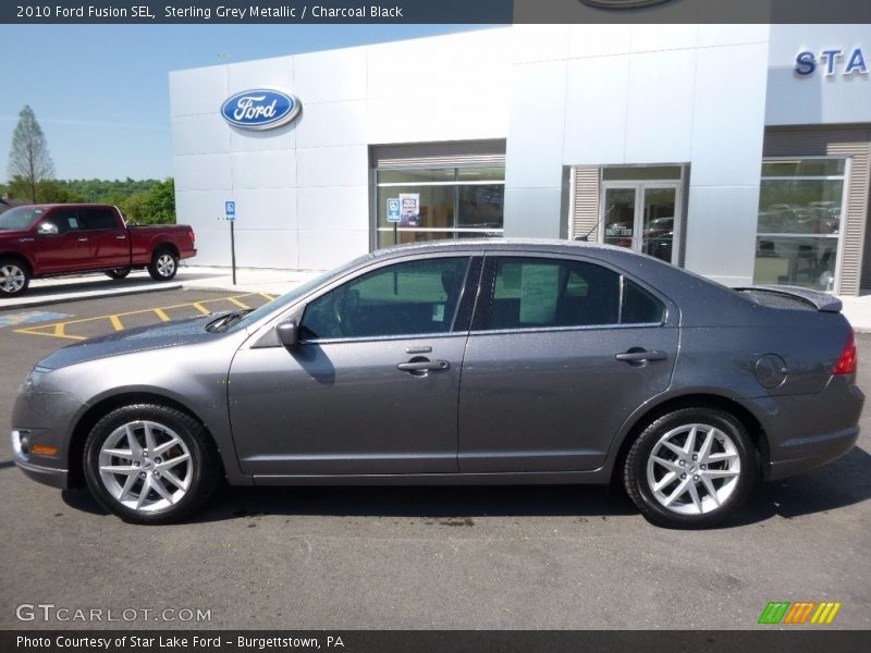Sterling Grey Metallic / Charcoal Black 2010 Ford Fusion SEL