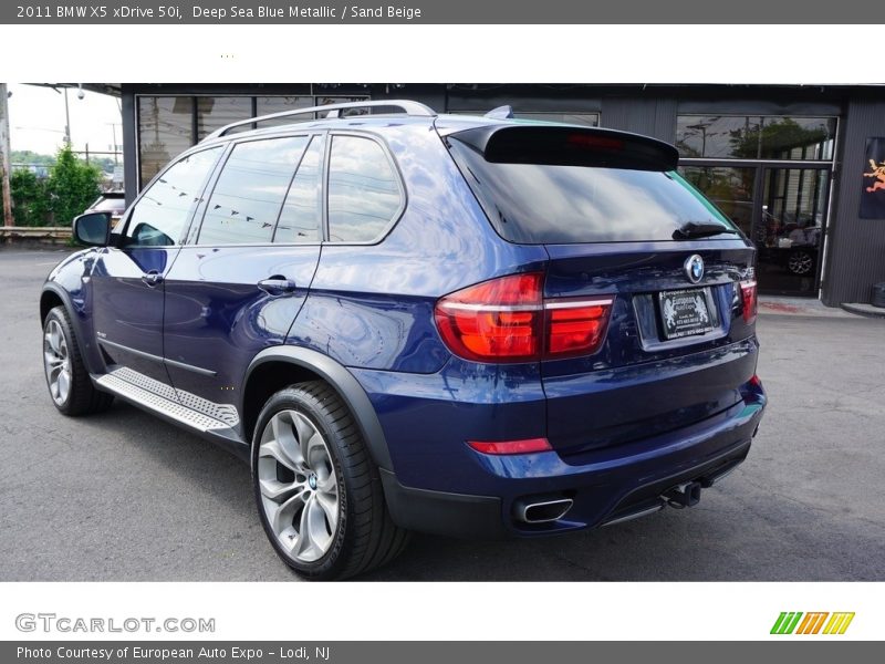 Deep Sea Blue Metallic / Sand Beige 2011 BMW X5 xDrive 50i