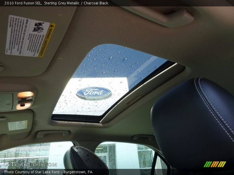 Sterling Grey Metallic / Charcoal Black 2010 Ford Fusion SEL