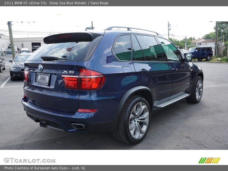 Deep Sea Blue Metallic / Sand Beige 2011 BMW X5 xDrive 50i