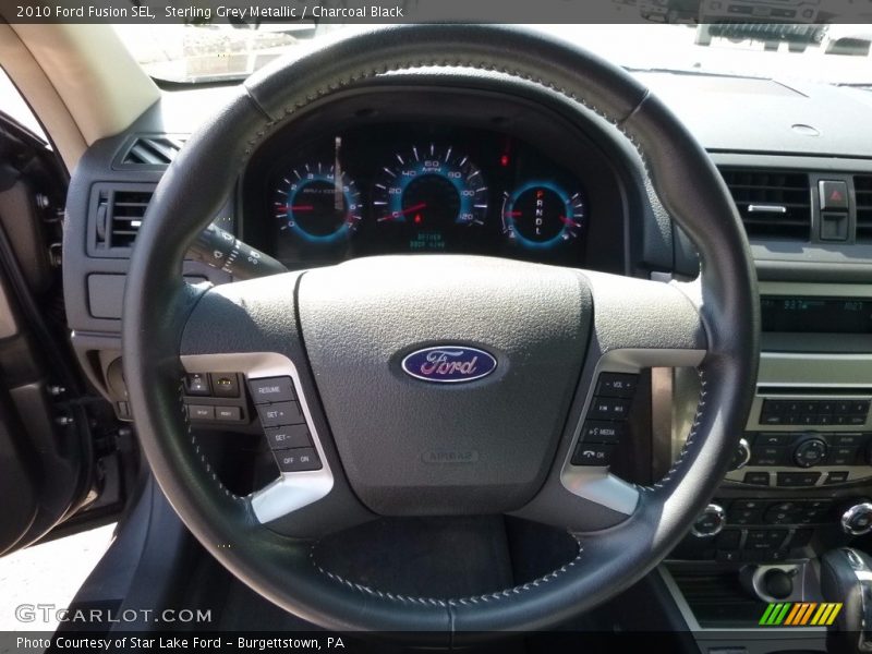 Sterling Grey Metallic / Charcoal Black 2010 Ford Fusion SEL