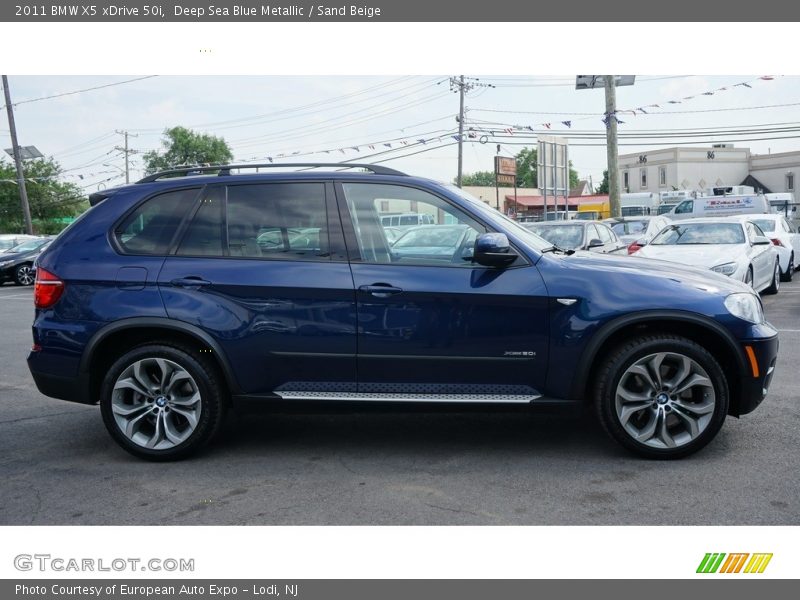 Deep Sea Blue Metallic / Sand Beige 2011 BMW X5 xDrive 50i