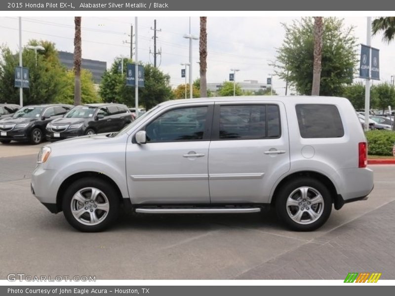 Alabaster Silver Metallic / Black 2015 Honda Pilot EX-L