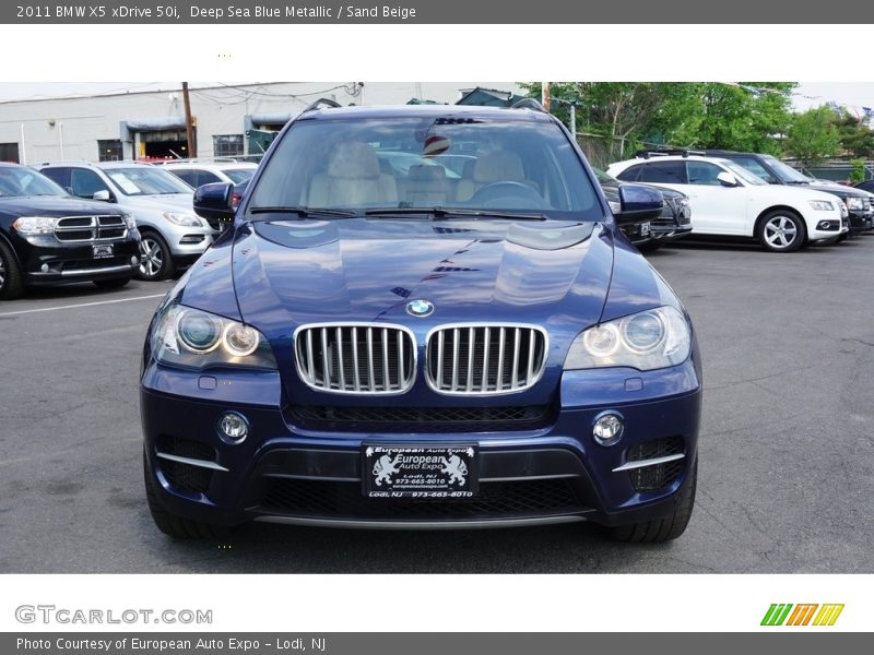 Deep Sea Blue Metallic / Sand Beige 2011 BMW X5 xDrive 50i