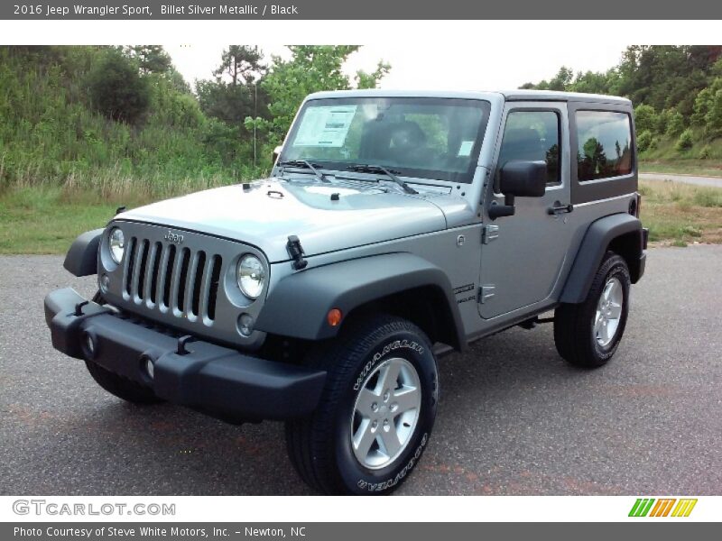 Billet Silver Metallic / Black 2016 Jeep Wrangler Sport