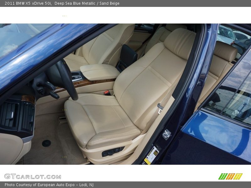 Deep Sea Blue Metallic / Sand Beige 2011 BMW X5 xDrive 50i