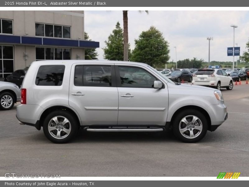 Alabaster Silver Metallic / Black 2015 Honda Pilot EX-L