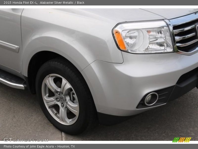 Alabaster Silver Metallic / Black 2015 Honda Pilot EX-L