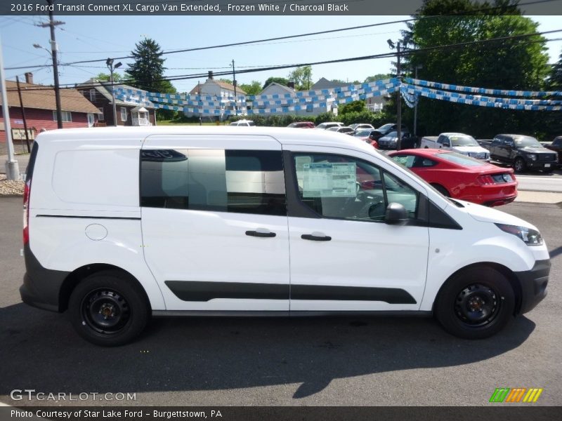 Frozen White / Charcoal Black 2016 Ford Transit Connect XL Cargo Van Extended