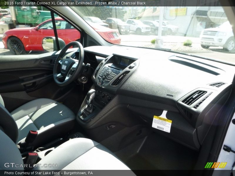 Frozen White / Charcoal Black 2016 Ford Transit Connect XL Cargo Van Extended